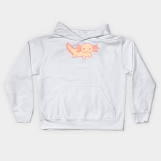 Peach Axolotl Kids Hoodie